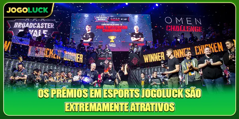 Os prêmios em Esports Jogoluck são extremamente atrativos